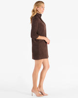Jude Connally Callie Faux Suede Dress Expresso