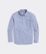 Vineyard Vines On-The-Go brrrº Tattersall Shirt in Maritime Blue