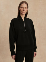 Varley Sally Half-Zip Sweatshirt Black