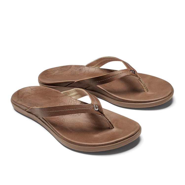 OluKai Honu Sandal Tan/Tan