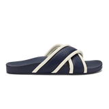 OluKai Ani Slide Sandal Mood Indigo/White Sand