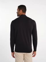 Tasc Cloud French Terry Quarter Zip in Black