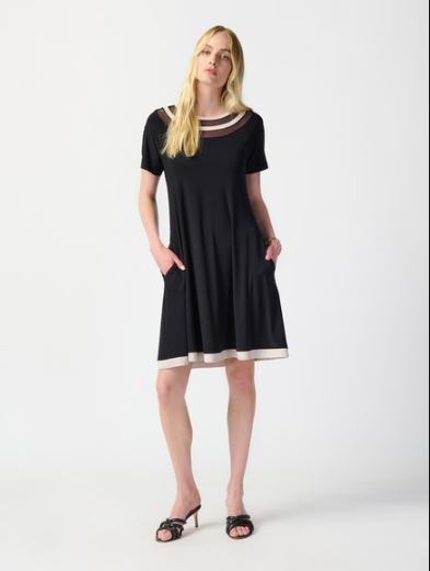 Joseph Ribkoff 224950 Black LDS Top