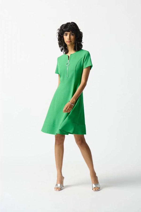 Joseph Ribkoff Fit and Flare Dress Style 242031 Island Green