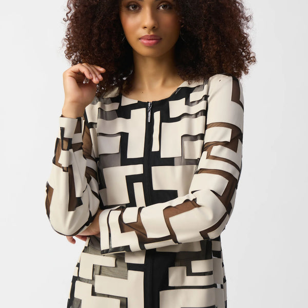 Joseph Ribkoff Jacket 251932 Moonstone/Black – Dan's