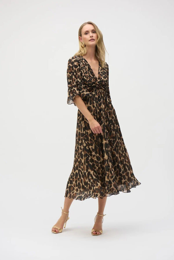 Joseph Ribkoff Dress Style 252935 Beige/Black