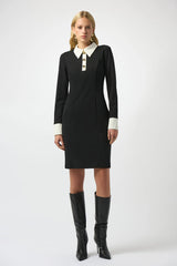 Joseph Ribkoff Dress 253180 Black/Vanilla