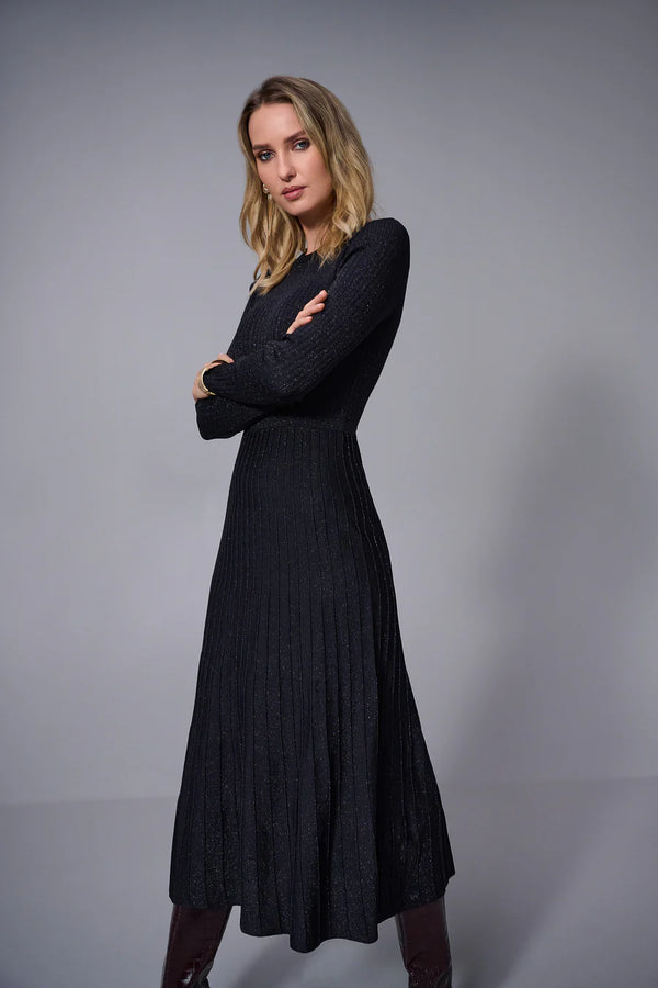 Joseph Ribkoff Pleated Dress 253987 Black