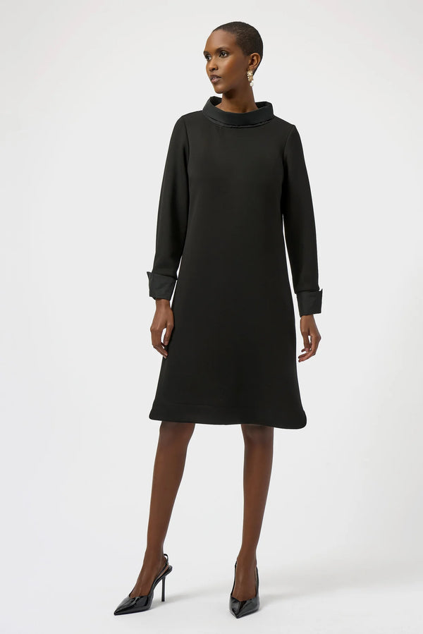 Joseph Ribkoff Knee-length Shift Dress Style 254149 Black - Size 14 Joseph Ribkoff Knee-length Shift Dress Style 254149 Black - Size 14