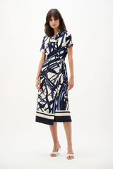 Joseph Ribkoff Dress Style 262128 Vanilla/Multi