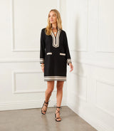 Karen Kane Mykonos Dress Black With Tan