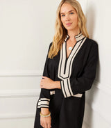 Karen Kane Mykonos Dress Black With Tan