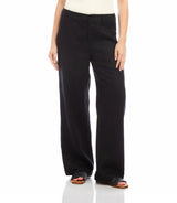 Karen Kane Linen Trousers Black