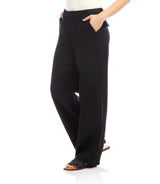 Karen Kane Linen Trousers Black
