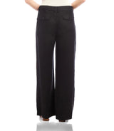 Karen Kane Linen Trousers Black