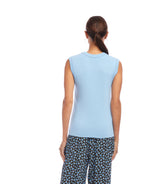 Karen Kane Knit Tank Lake