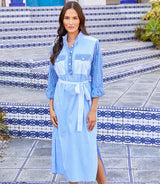 Karen Kane Mixed Stripe Midi Shirtdress Stripe