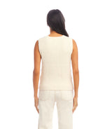 Karen Kane Patchwork Crochet Sweater Multi