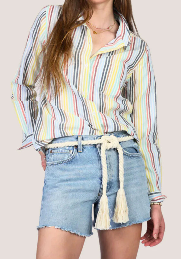 Dylan Sunset Stripe Button Down Multi