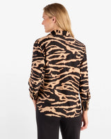Jude Connally Francine Top Modern Zebra Black
