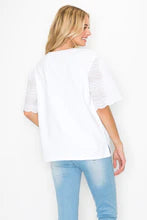 JOH Ramona Top with Lace Eyelet