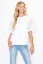 JOH Ramona Top with Lace Eyelet