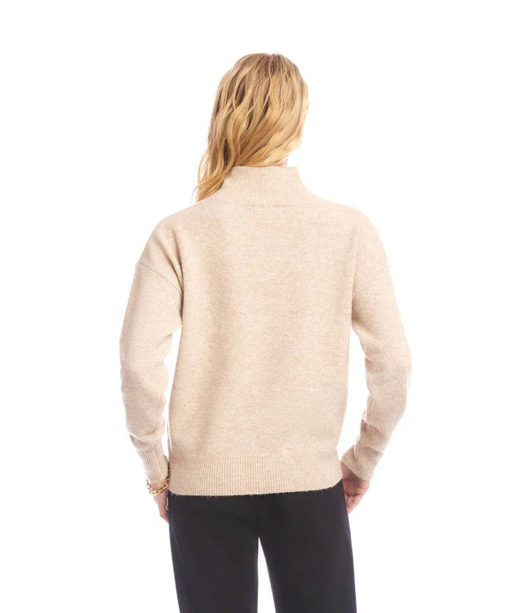 Karen Kane Shawl Collar Sweater Sand