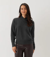 Karen Kane Shawl Sweater Black