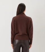 Karen Kane Shawl Sweater Chocolate