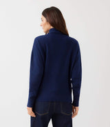 Karen Kane Shawl Sweater Navy