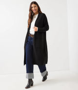 Karen Kane Long Open Front Cardigan Sweater Black