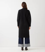 Karen Kane Long Open Front Cardigan Sweater Black