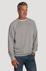 True Grit Bowery Fleece Modern Sweatshirt in Fog