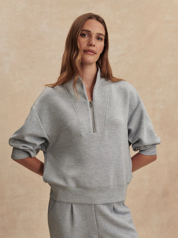 Varley Davidson Sweatshirt Mid Blue Marl