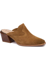 Johnston & Murphy Kalista Mule in Whiskey Suede