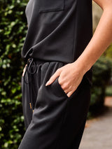 Mary Square Sabrina Set Black