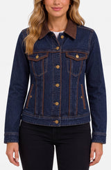 Liverpool Trucker Jacket with Velvet Detail Riverwalk