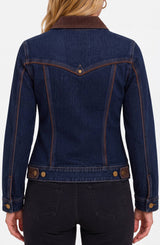 Liverpool Trucker Jacket with Velvet Detail Riverwalk