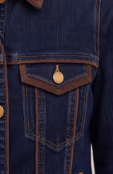 Liverpool Trucker Jacket with Velvet Detail Riverwalk