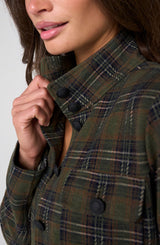 Liverpool Funnel Neck Field Jacket Olive Multi