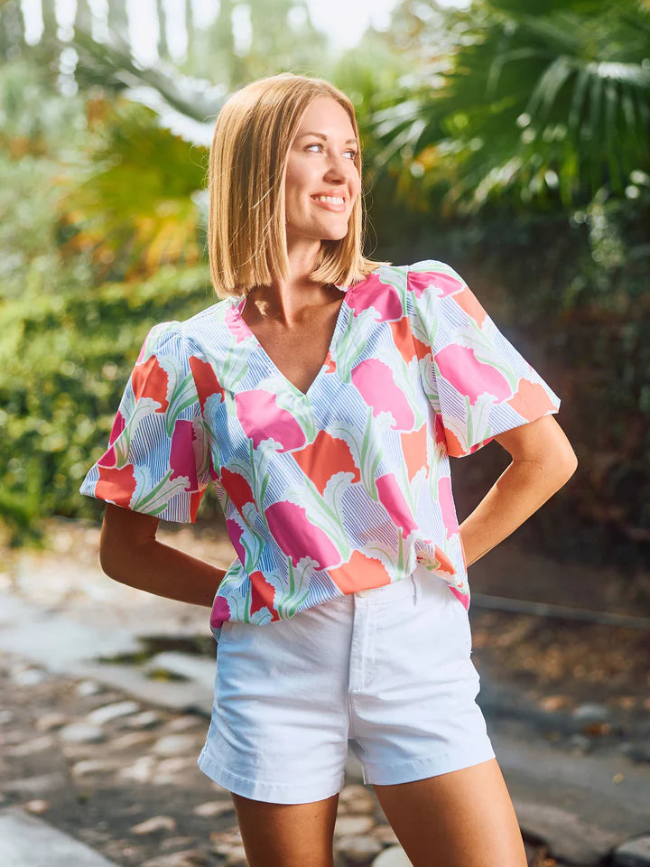 Mary Square Kenzie Top Color Me Sweet Coral