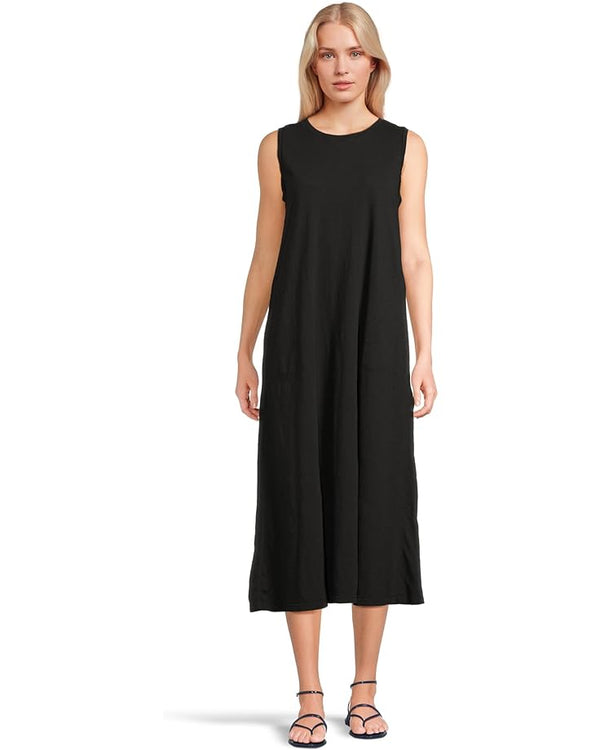 Elliott Lauren Sleeveless Enzyme Wash Jersey Dress with Pockets 38822 Black