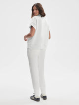 Varley Ritchie Short Sleeve Sweatshirt White