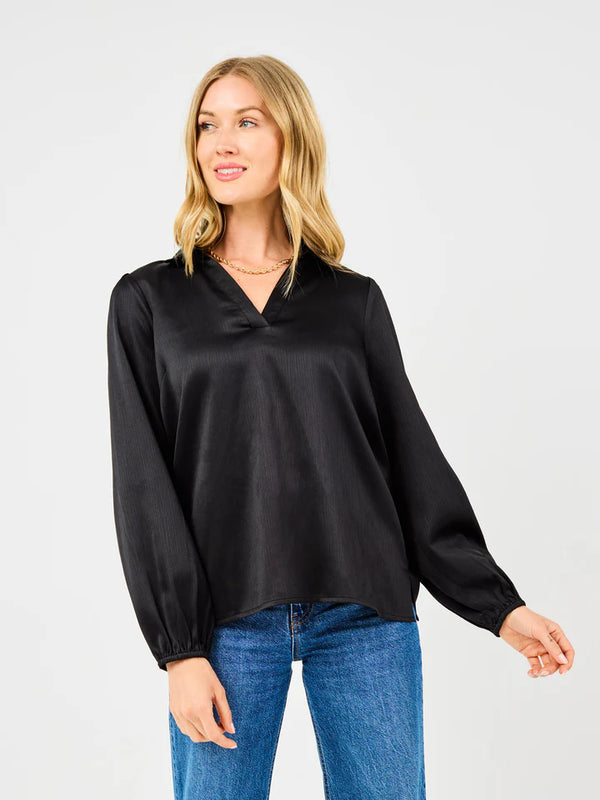 Mary Square Kayla Top Black