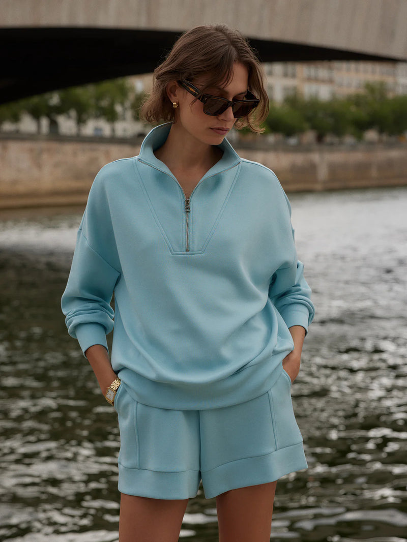 Varley Hawley Half-Zip Sweatshirt Porcelain Blue – Dan's Southern Prep