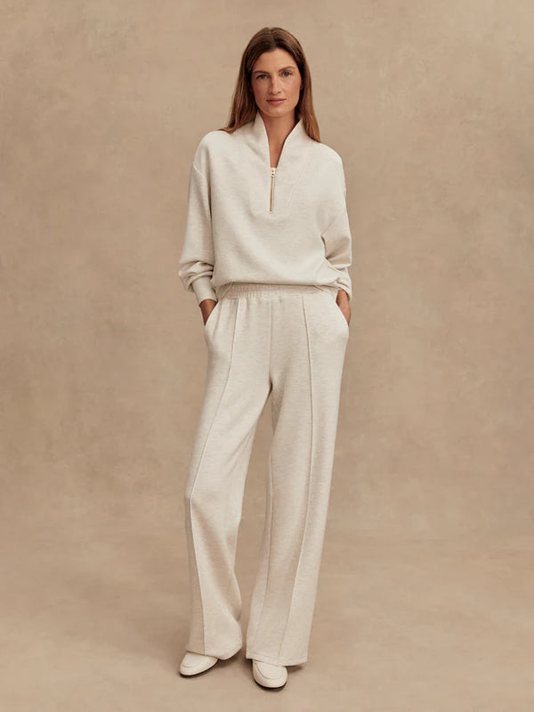 Varley The Wide Leg Pant 30" Ivory Marl