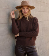 Karen Kane Shawl Sweater Chocolate