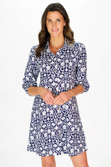 Duffield Lane Ashlynn Dress Navy Filagree