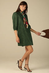 Duffield Lane Ashlynn Dress Spruce Suede