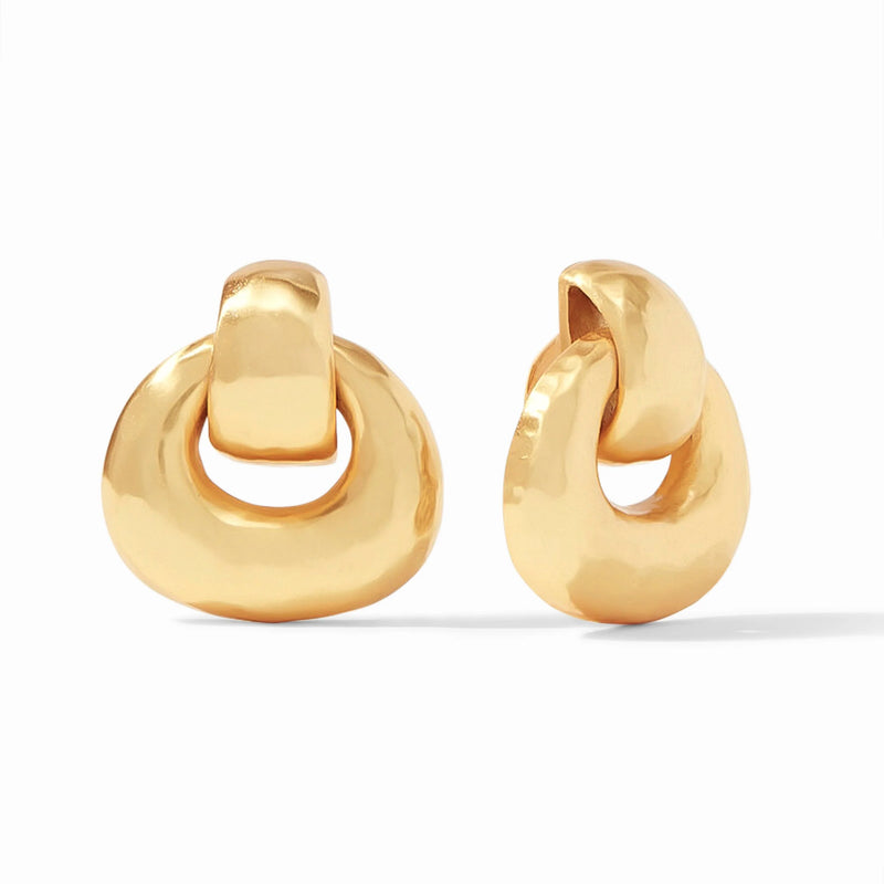 Julie Vos Avalon Doorknocker Clip Earring - Gold